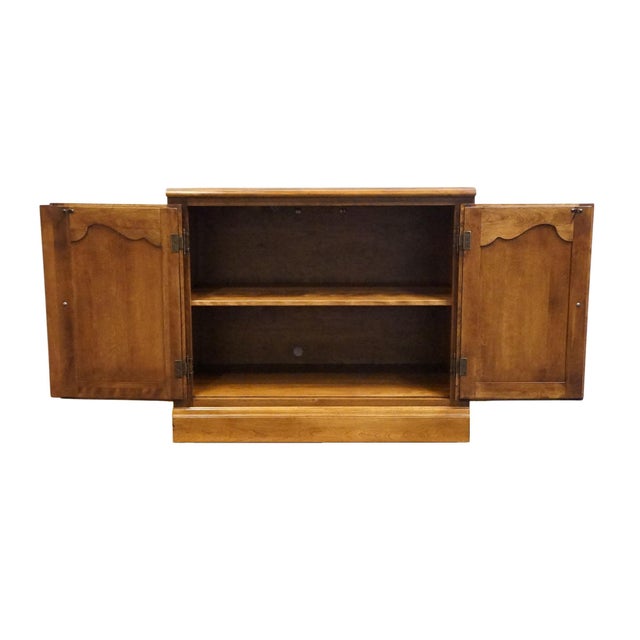 1980s Ethan Allen Country French Collection Solid Birch 34" Console Cabinet 26-9310 For Sale - Image 5 of 11