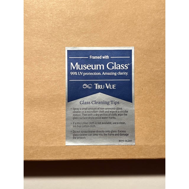 Brown Vintage Original Pastel Landscape Painting Signed & Framed With Museum Glass For Sale - Image 8 of 8