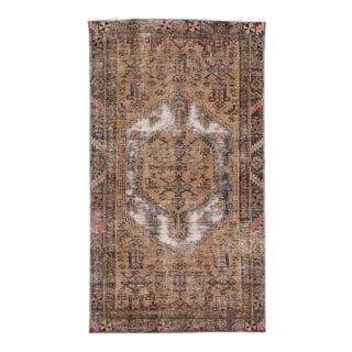 Vintage Shabby Chic Handmade Scatter Wool Rug For Sale