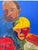 1980s Large Contemporary Neo-Expressionist Figural Painting on Canvas For Sale - Image 5 of 7