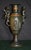 Vintage Mixed Metal Vase French Style Urn With Figural Cherubs and Cranes For Sale - Image 13 of 17