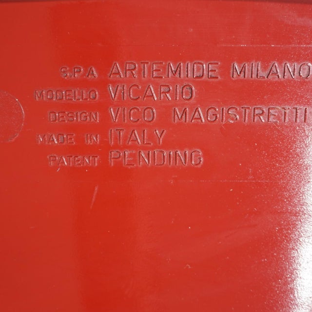 Vicario Lounge Chair by Vico Magistretti for Artemide, 1970 For Sale - Image 11 of 17
