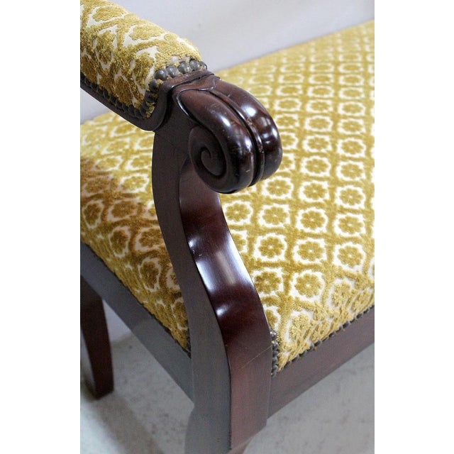 Small 19th Century Restoration Middle Bench For Sale - Image 3 of 13