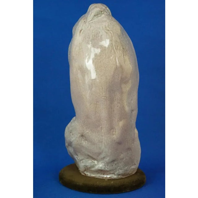 20th Century Majolica Bust of a Girl by Pietro Melandri for Matteucci, Italy For Sale - Image 6 of 18