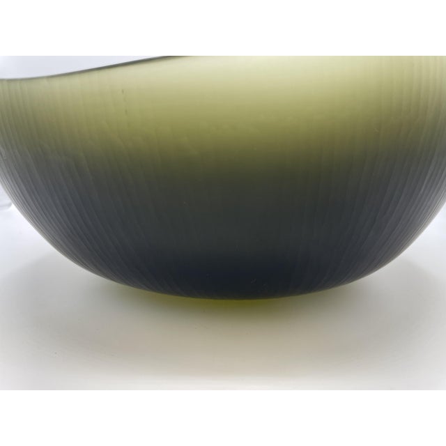 Green Battuti Bowl by Tobia Scarpa for Venini, 2020 For Sale - Image 6 of 7