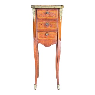19th Century Small French Side Table With Bronze Detail For Sale
