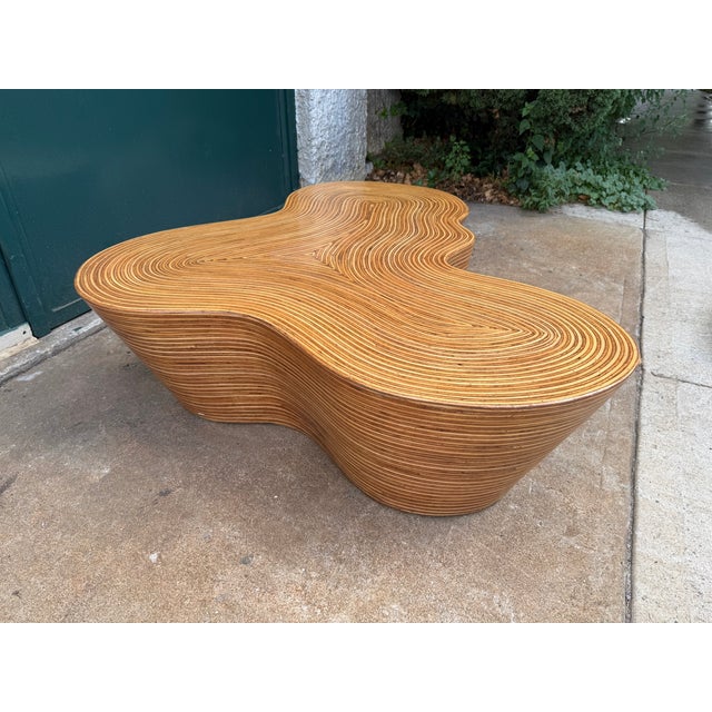 Oggetti Attributed to Oggetti Orgo Coffee Table Postmodern Alvar Aalto Style For Sale - Image 4 of 10