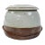 Vintage Speckled Studio Pottery Lidded Crock For Sale