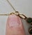 Metal Antique 14 Kt Gold Necklace and Lapis and Agate Pendant For Sale - Image 7 of 7