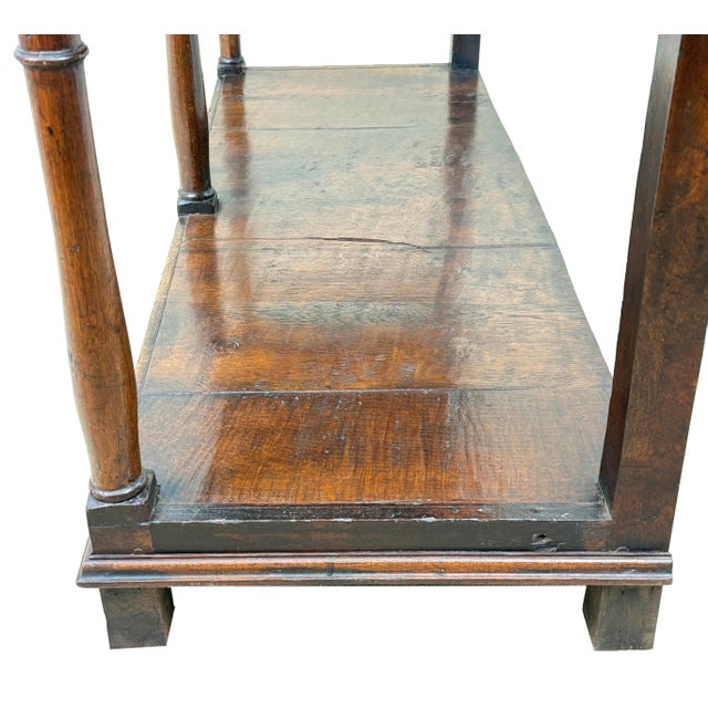 Brown Small Georgian Oak Dresser Base, Late 18th Century For Sale - Image 8 of 15