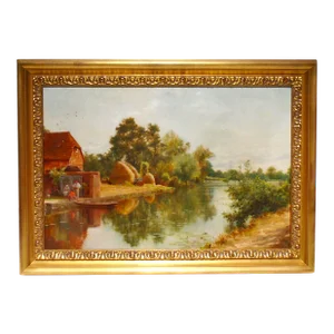 "An English Pastoral", Original Oil Painting on Canvas