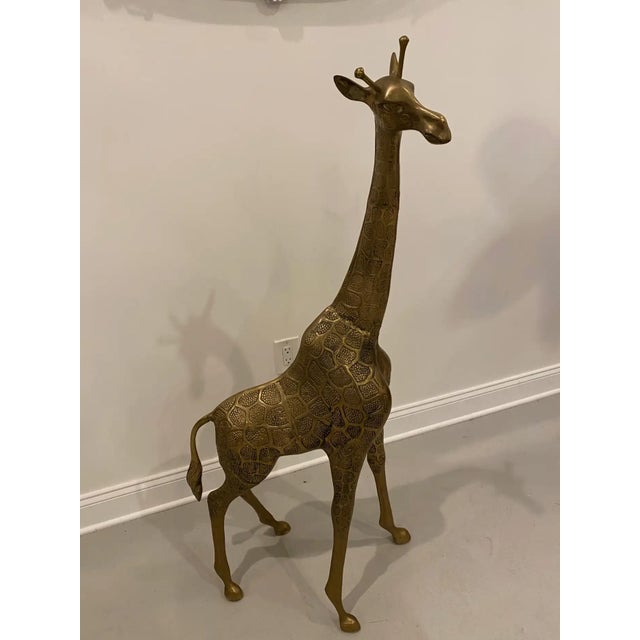 Mid-Century Modern Standing Metal Giraffe For Sale In New York - Image 6 of 10