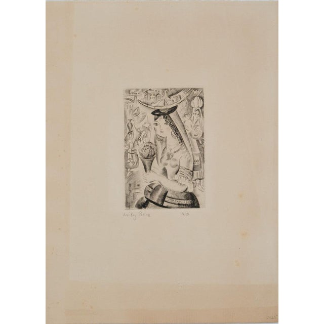 Modern Mily Possoz, Etude de jeune fille portugaise, Etching For Sale - Image 3 of 6