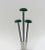Black Art Deco Chrome 3-Fold Hat Stand For Sale - Image 8 of 18