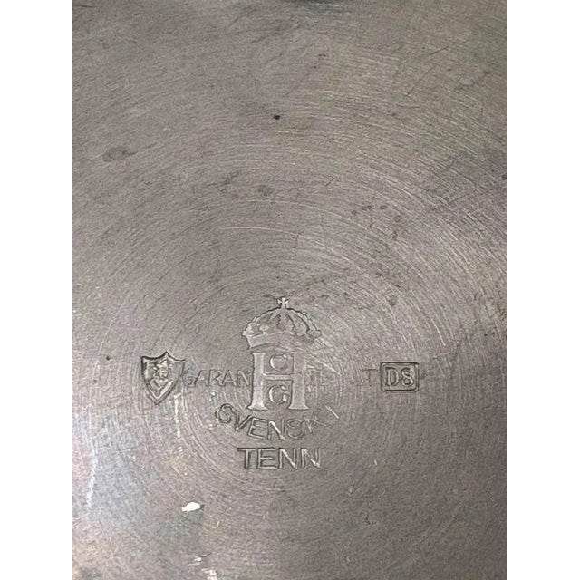 Swedish Modern Pewter Lidded Box by Sylvia Stave for C. G. Hallberg, 1930s For Sale - Image 6 of 7