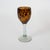 A striking set of six mid-century Italian handblown glass goblets attributed to Empoli, Italy, circa 1950. Each goblet...