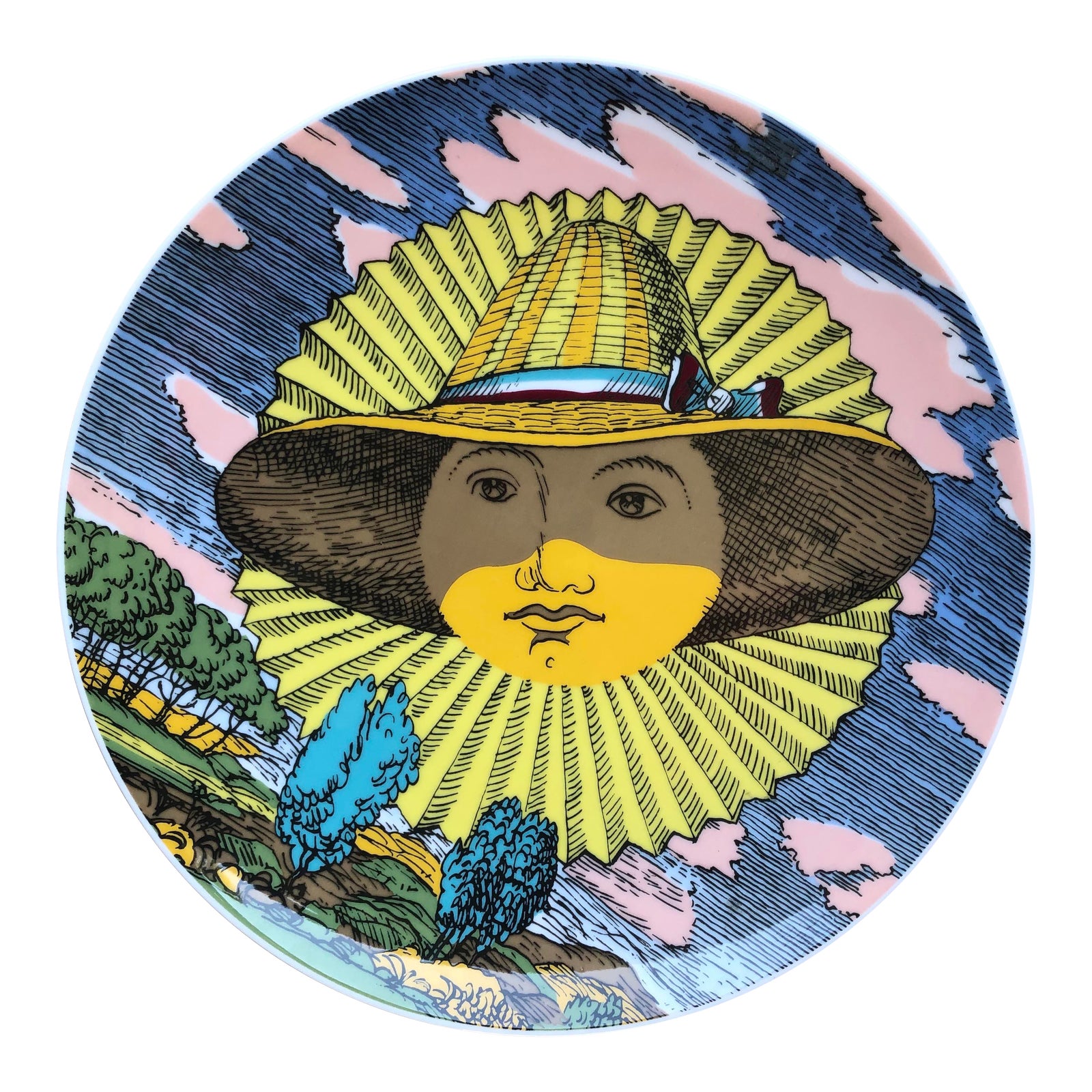食器 Rosenthal - rosenthal fornasetti motiv27broken face Ceramic Julia Dinner Plate by Fornasetti for Rosenthal | eBay