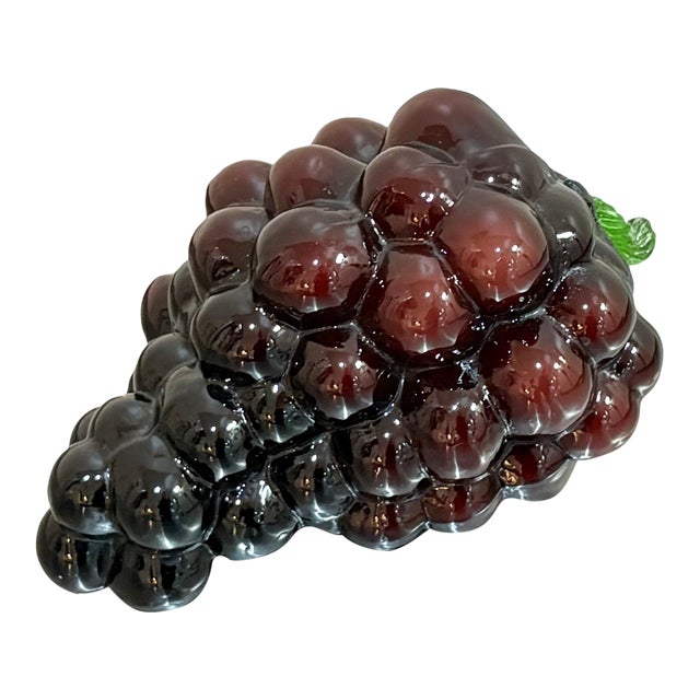 Murano Style Glass Grape Bunch For Sale