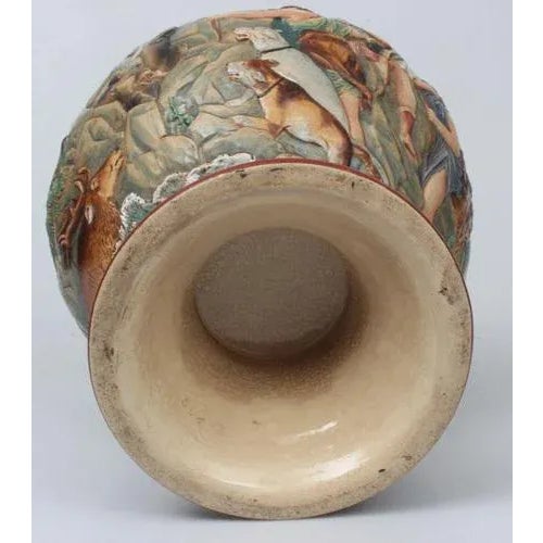 Vintage Green and Brown Decorative Dish For Sale - Image 9 of 13