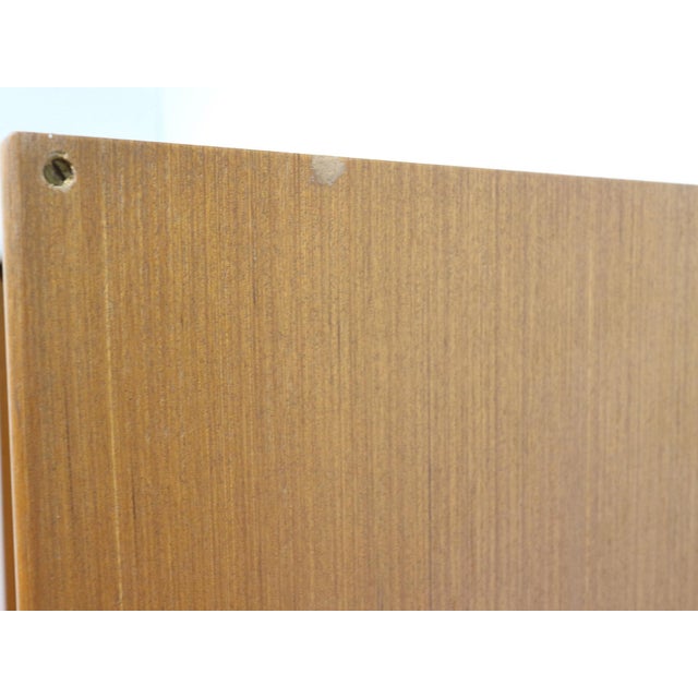 Mid 20th Century Mid Century Modern Vintage Teak Sliding Door Armoire Wardrobe in the Style of Austinsuite Danish Style For Sale - Image 5 of 14