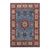 Bohemian Kazak Light Blue/Beige Wool Rug - 3'3''x4'9'' For Sale