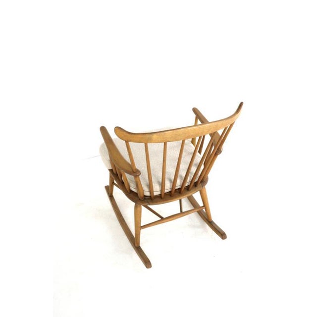 Rocking Chair by Børge Mogensen for FDB Møbler, 1960s For Sale - Image 13 of 16