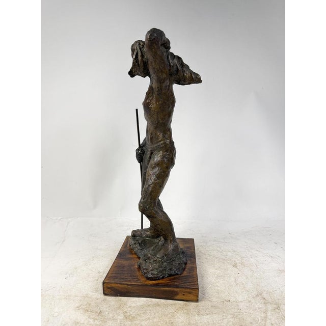 Hand-Worked Bronze Sculpture, 1940s For Sale - Image 11 of 16