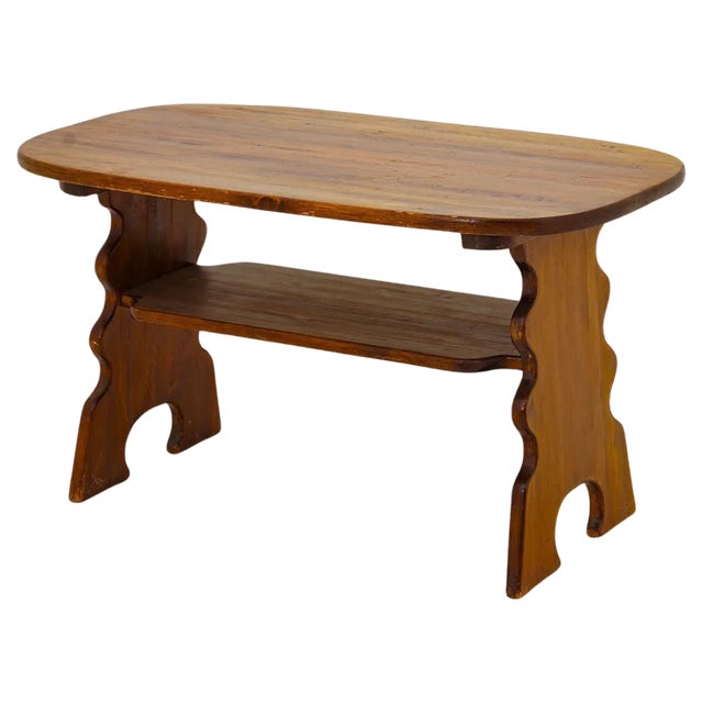 Swedish Side Table in Pine by Axel Einar Hjorth attributed to Bo Fjæstad, 1930s For Sale