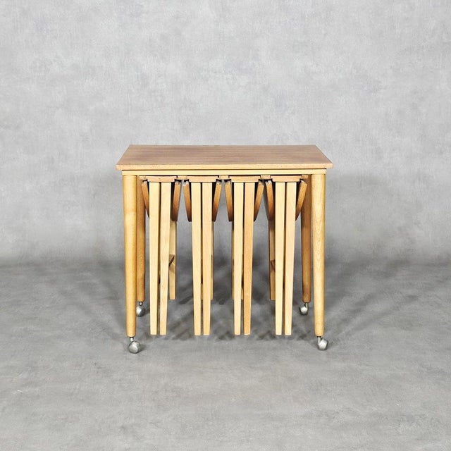1970s Nesting Tables by Poul Hundevad, Set of 5 For Sale - Image 5 of 6