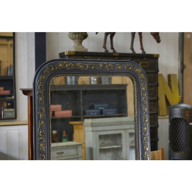 Louis Philippe Mercury Mirror with Pine and Plaster Structure, 1850s, in Very Good conditions. Designed before 1890