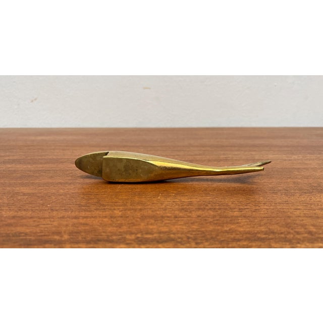 Mid-Century Fish Bottle Opener in Brass, 1960s For Sale - Image 5 of 14