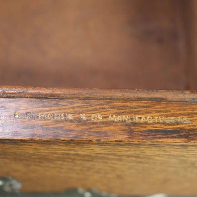 Late 19th Century Irish E.R Moore & Co Oak and Brass Stationary Box For Sale - Image 9 of 9