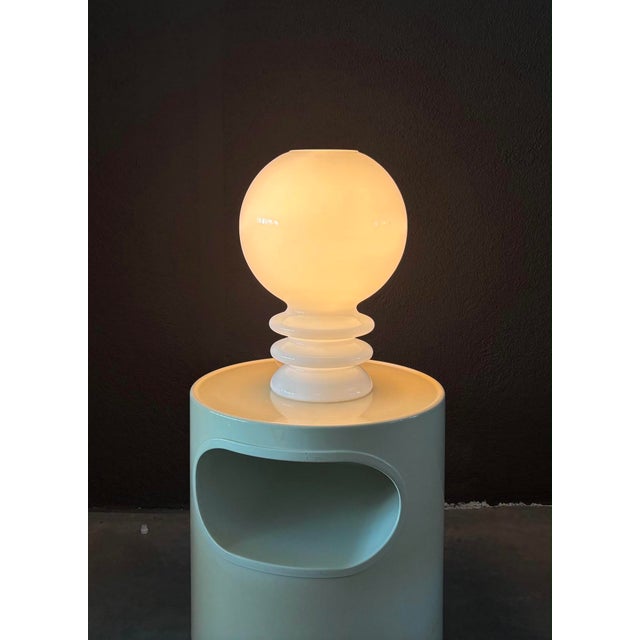 Vintage Glass Table Lamp by Herbert Proft for Glashütte Limburg, Germany, 1970s For Sale - Image 7 of 9