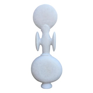 Hand Carved Marble Sculpture by Tom Von Kaenel For Sale