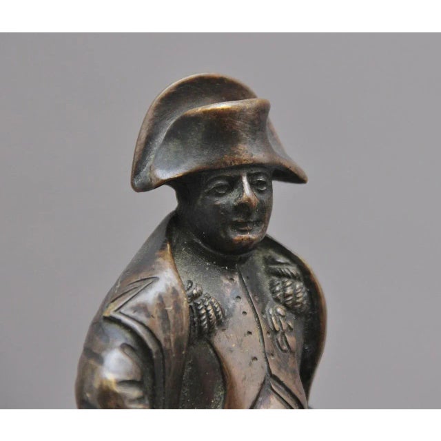 Late 19th Century 19th-Century Bronze Sculpture of Napoleon on Horseback For Sale - Image 5 of 11
