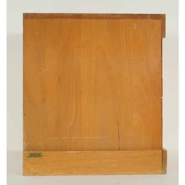 Vintage French J.M. Paillard Wood Art Supply Display Cabinet For Sale - Image 10 of 16