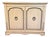 1970s French White Rolling Buffet Cabinet With Leaves For Sale