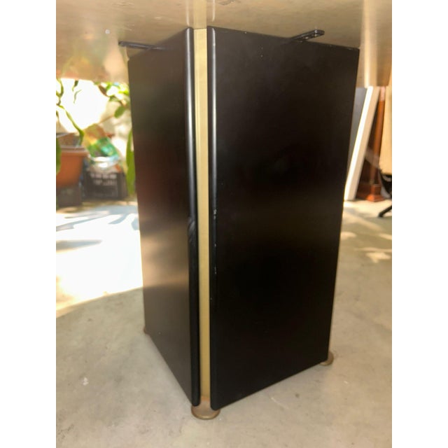 Artona Series Table in Walnut, Brass and Concrete Counterweight by Afra and Tobia Scarpa for Maxalto, 1975 For Sale - Image 10 of 18