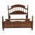 Vintage Convertible Queen or Full Size Traditional Style Half Poster Bedframe For Sale