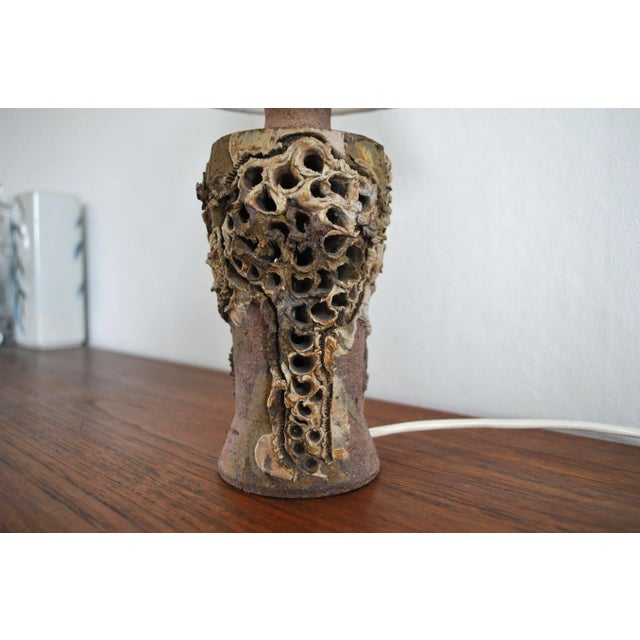 Danish Modern Ceramic Table Lamp by Bodil Marie Nielsen, 1960s For Sale - Image 4 of 8