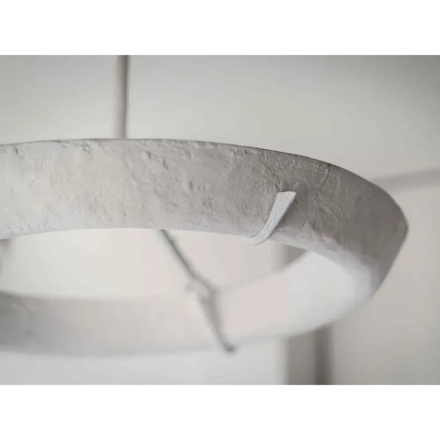 Contemporary Eze White Suspension Light by Michel Amar For Sale - Image 3 of 6