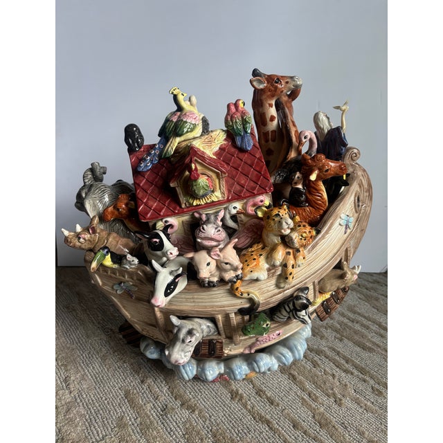 Fitz & Floyd Ceramic Noah's Ark For Sale - Image 4 of 18