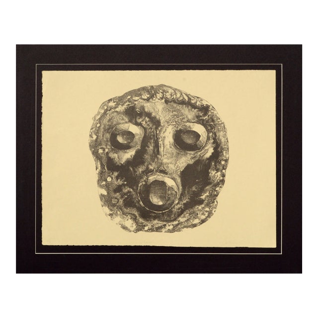 "Mask 1" Collotype by Patricia A. Pearce For Sale