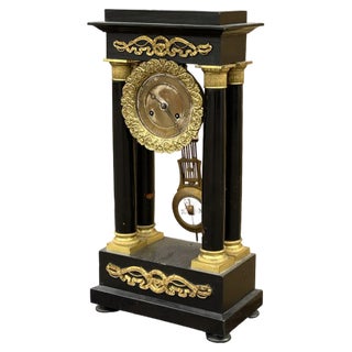 Victorian French Boulle Clock with Chimes on Bell For Sale