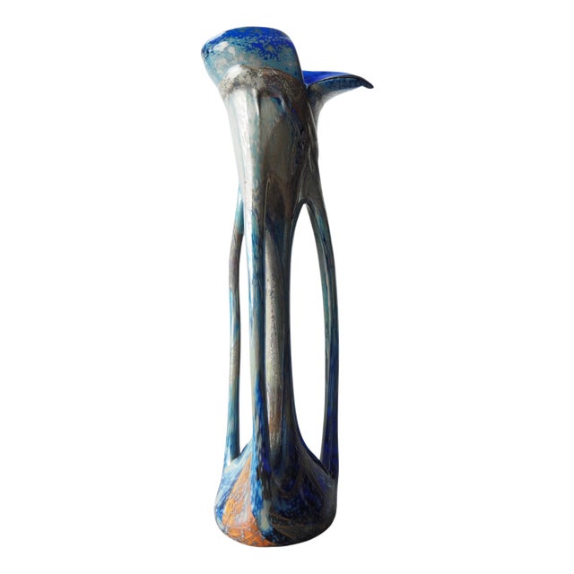 Mid-Century Art Glass Vase, Bohemia, 1960s For Sale
