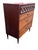 Mid Century Modern Diamond Geometric Design Highboy Dresser Chest For Sale - Image 12 of 14