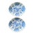 Vintage Asian Scalloped Blue and White Bowl -a Pair For Sale
