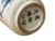 Small Blue White Handpaint Blossom Tree Scenery Graphic Porcelain Vase For Sale - Image 4 of 9