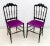 This pair of typical Chiavari chairs has been designed by Gaetano Descalzi in the city of Chiavari in Italy, where they...