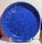 Blue Vintage Bybee Pottery Cobalt Blue and White Sponge Ruffled Pie Plate - 9.5" (Unused) For Sale - Image 8 of 8